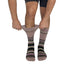 Stripes Pink + Black Diabetic Socks