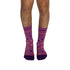 Polka Dots Purple + Orange Diabetic Socks