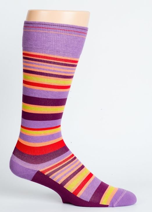 Stripes Purple - Medical Compression Socks