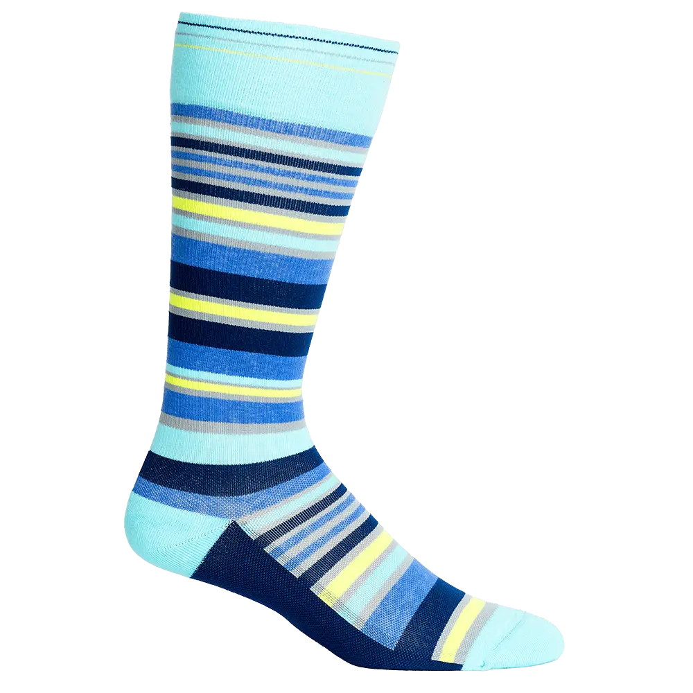 3 Pack - Compression Socks - Navy + Teal/Knee-High