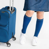 Color Block Navy + Teal Cotton Compression Socks thumbnail 3
