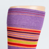 Stripe Purple + Orange Cotton Compression Sleeve thumbnail 2