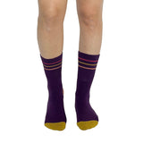 Color Block Purple + Orange Diabetic Socks thumbnail 3