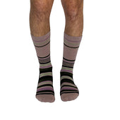 Stripes Pink + Black Diabetic Socks thumbnail 5