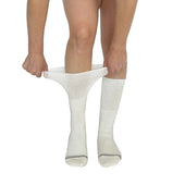 Solid White Diabetic Socks thumbnail 2