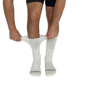 Solid White Diabetic Socks thumbnail 4