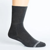 Solid Grey Diabetic Socks thumbnail 1