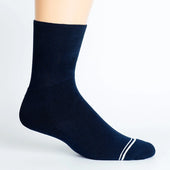 Solid Navy Diabetic Socks thumbnail 1