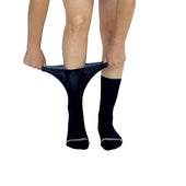 Solid Navy Diabetic Socks thumbnail 2