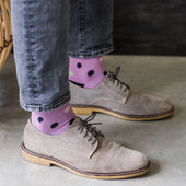 Polka Dot Black + Pink Cotton Compression Socks thumbnail 3
