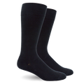 Solid Black Cotton - Medical Compression Socks