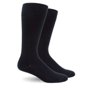 Solid Black Cotton - Medical Compression Socks thumbnail 1