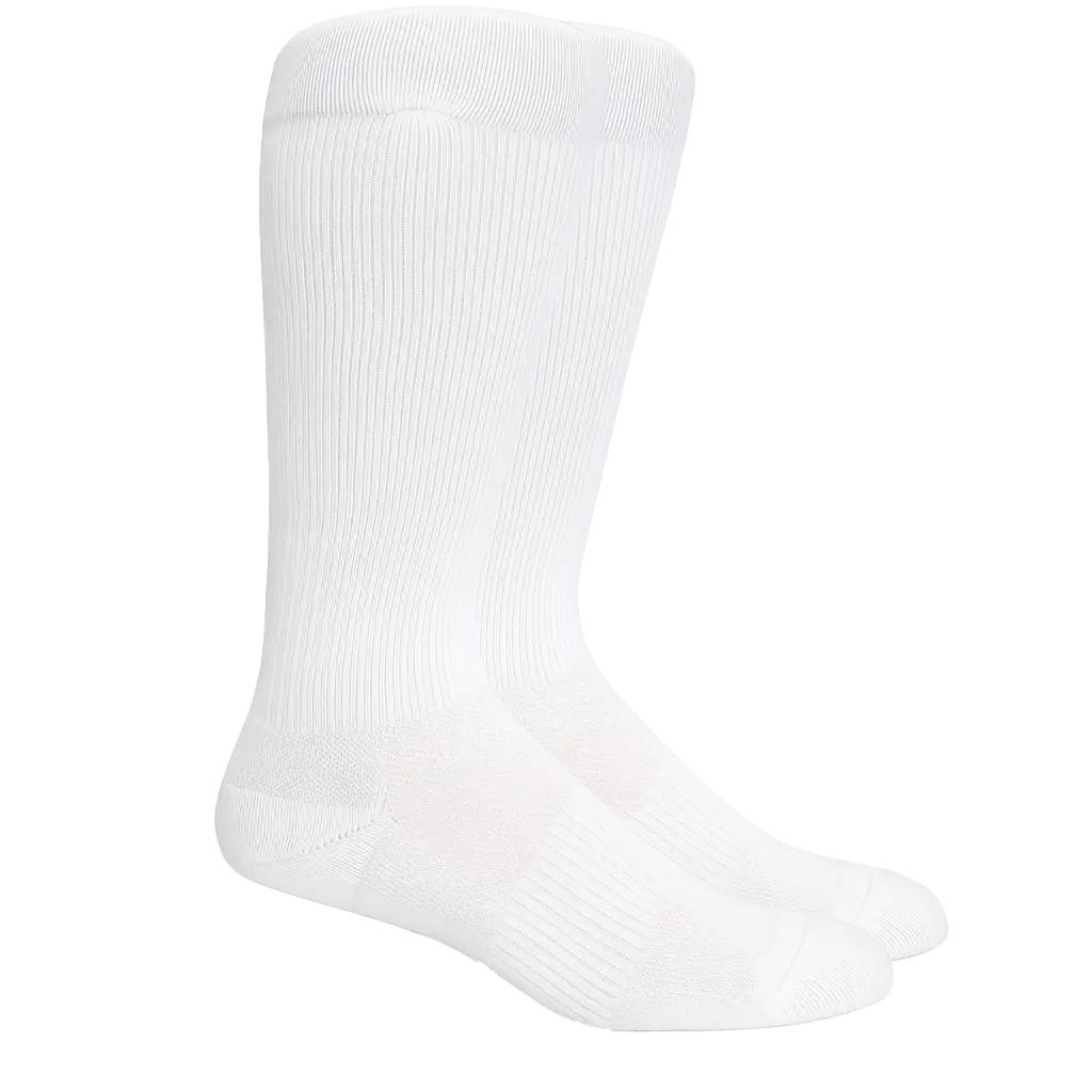 Solid White Cotton - Medical Compression Socks